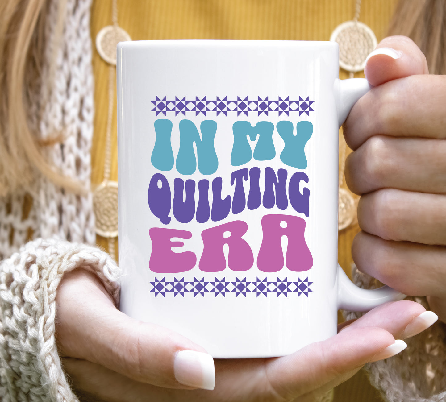 In My Quilting Era Retro Mug