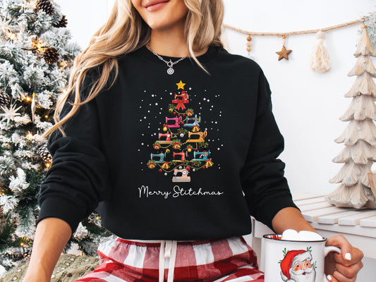 Merry Stitchmas Sewing Sweatshirt