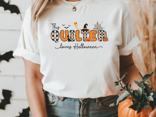 This Quilter Loves Halloween T-Shirt